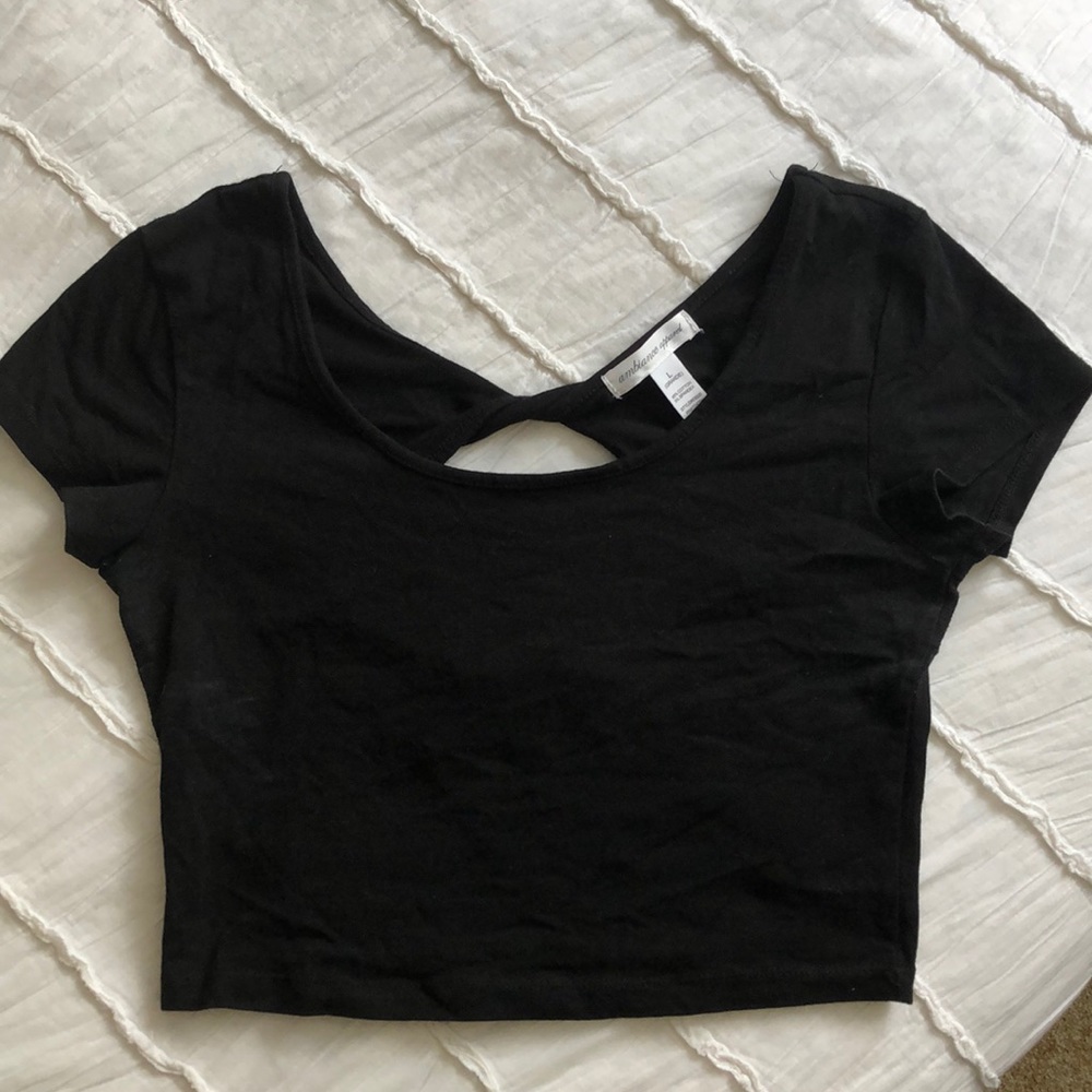 Black crop top